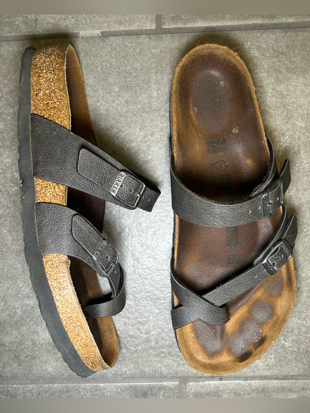 Birkenstock Mayari Black Strappy Slip On Sandals Women’s Shoe Size 7 - 7.5